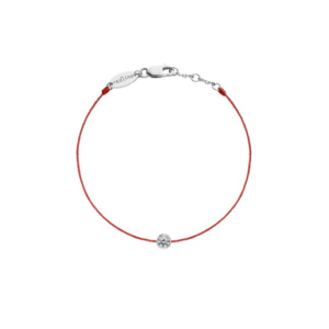 Redline red rope bracelet platinum diamond bracelet